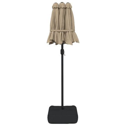 Parasol Dubbel Dak Met Led's 316X145 Cm