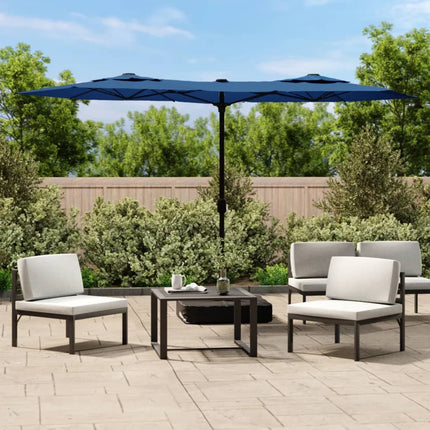 Parasol Dubbel Dak Met Led's 316X145 Cm