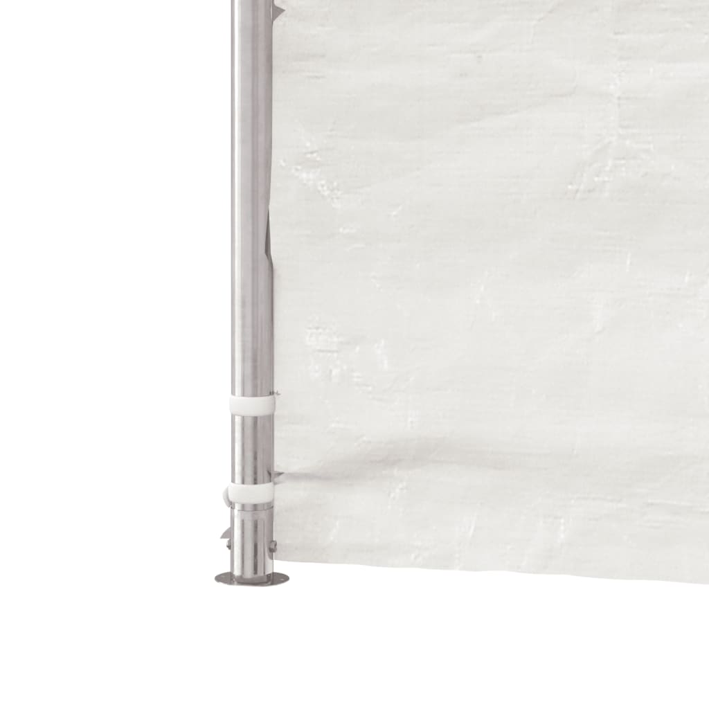 Prieel Met Dak 17,84X4,08X3,22 M Polyetheen Wit