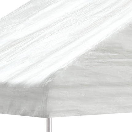 Prieel Met Dak 11,15X5,88X3,75 M Polyetheen Wit