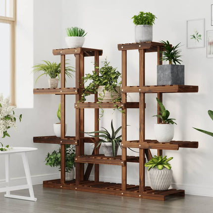 Plantenstandaard 110X25X110,5 Cm Massief Vurenhout
