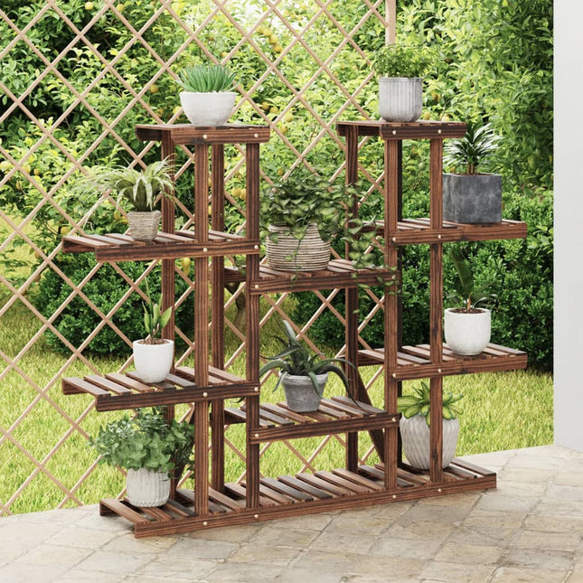 Plantenstandaard 110X25X110,5 Cm Massief Vurenhout