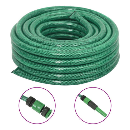 Tuinslang Met Koppelingsset 0,75'' 50 M Pvc Groen