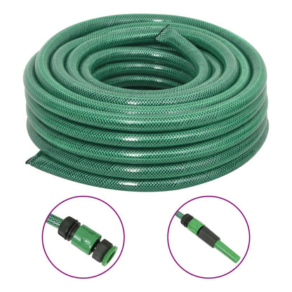 Tuinslang Met Koppelingsset 0,75'' 50 M Pvc Groen