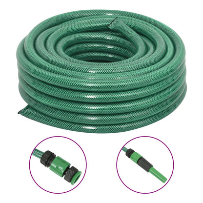 Tuinslang Met Koppelingsset 0,75'' 50 M Pvc Groen