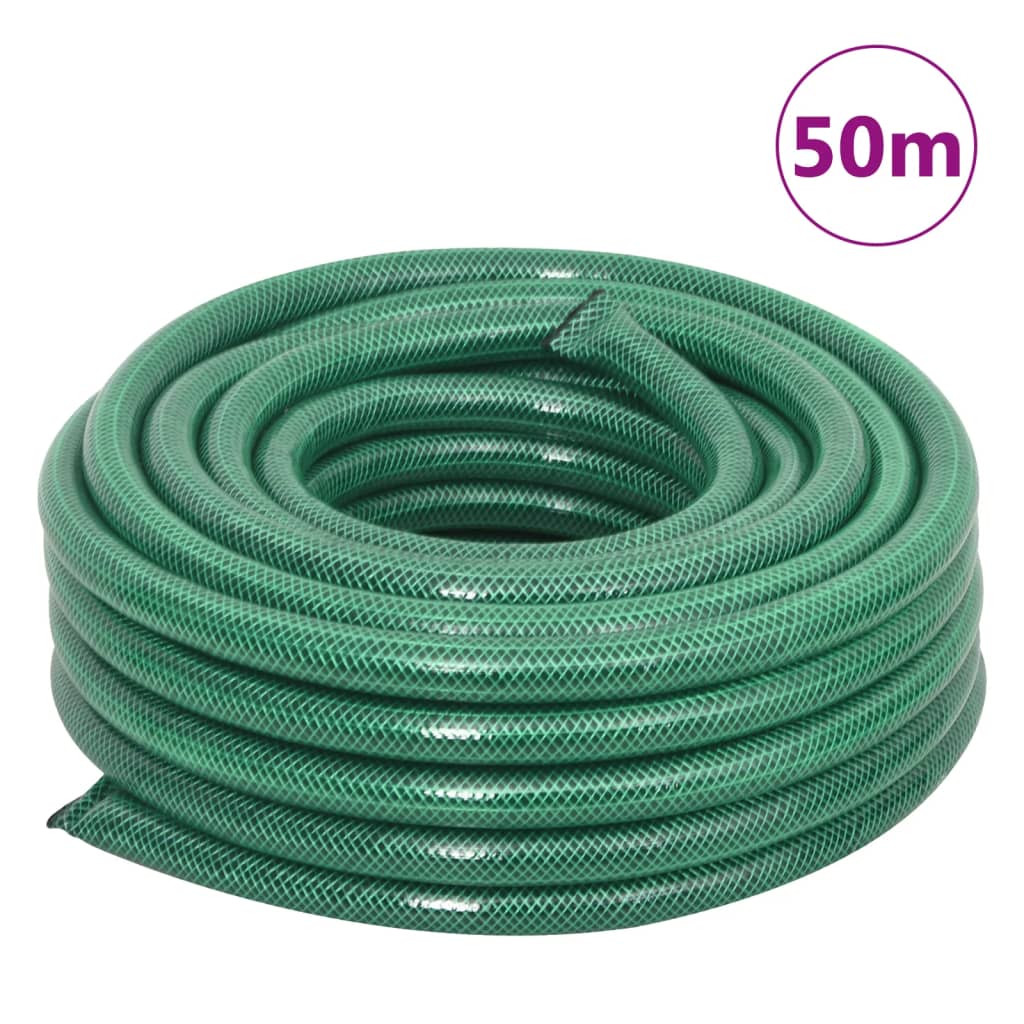 Tuinslang Met Koppelingsset 0,75'' 50 M Pvc Groen