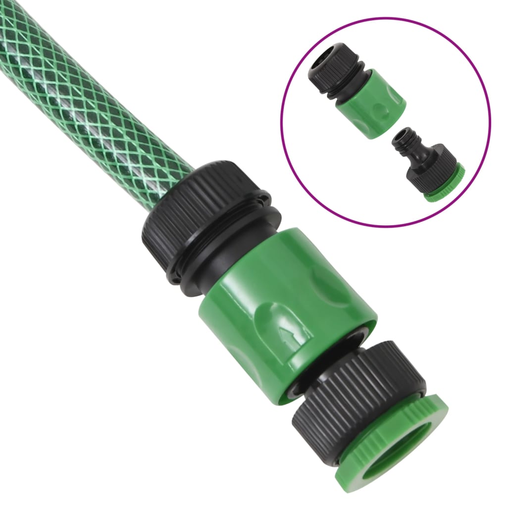 Tuinslang Met Koppelingsset 0,75'' 50 M Pvc Groen