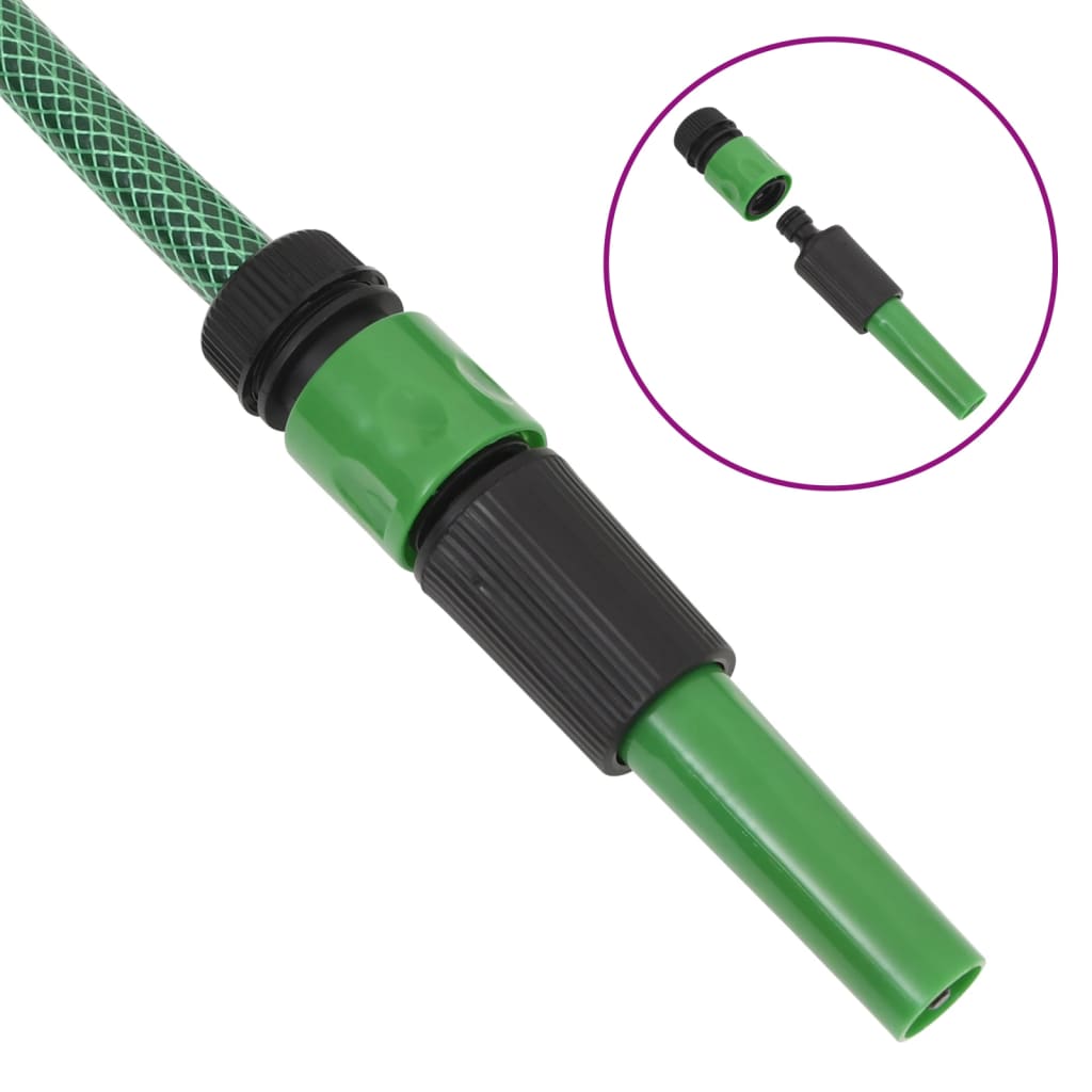 Tuinslang Met Koppelingsset 0,75'' 50 M Pvc Groen