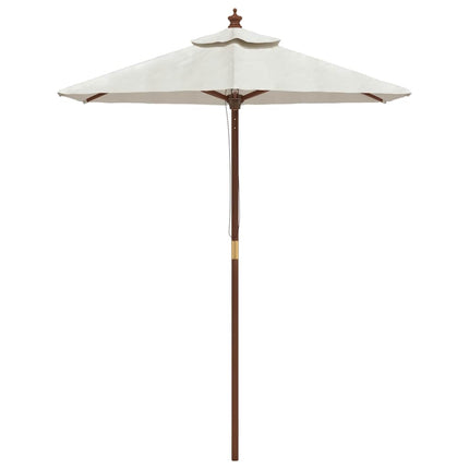 Parasol Met Houten Paal 196X231 Cm Kleurig