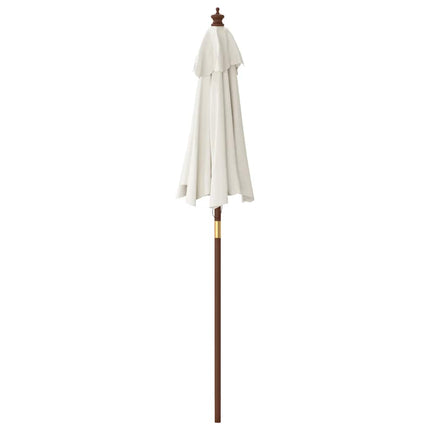Parasol Met Houten Paal 196X231 Cm Kleurig
