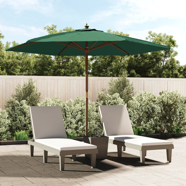 Parasol Met Houten Paal 299X240 Cm