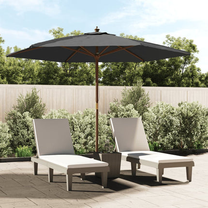 Parasol Met Houten Paal 299X240 Cm