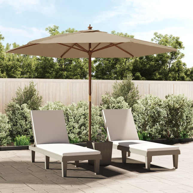 Parasol Met Houten Paal 299X240 Cm