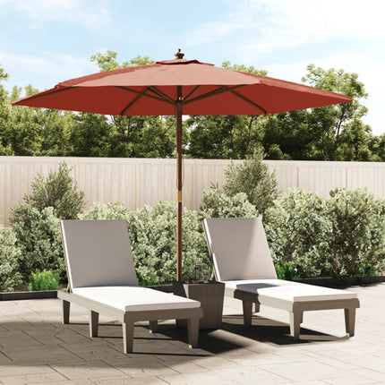 Parasol Met Houten Paal 299X240 Cm
