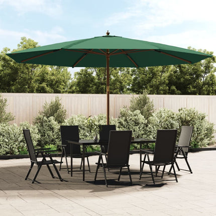 Parasol Met Houten Paal 400X273 Cm