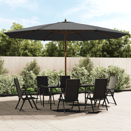 Parasol Met Houten Paal 400X273 Cm