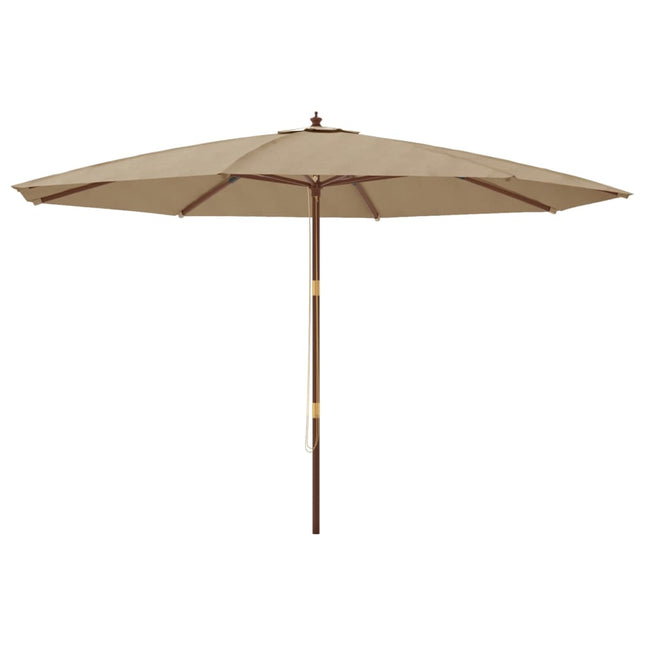 Parasol Met Houten Paal 400X273 Cm