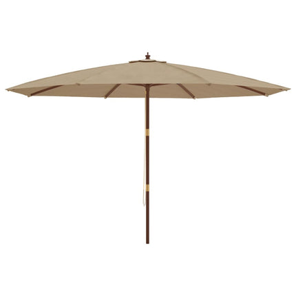 Parasol Met Houten Paal 400X273 Cm