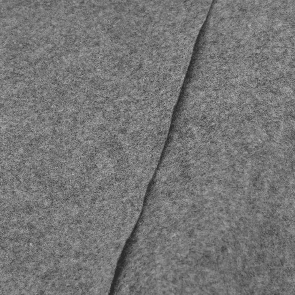 Zwembadgrondzeil Ø428 Cm Polyester Geotextiel Lichtgrijs