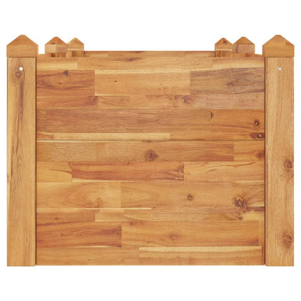 Plantenbak Verhoogd 160X60X44 Cm Massief Acaciahout Doorzichtig