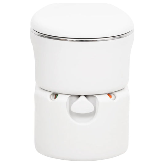 Campingtoilet geïntegreerd 24+17 L HDPE en staal wit