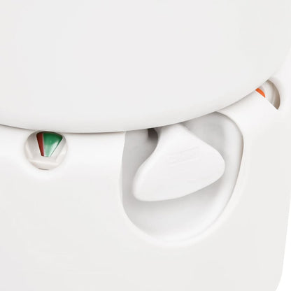 Campingtoilet geïntegreerd 24+17 L HDPE en staal wit