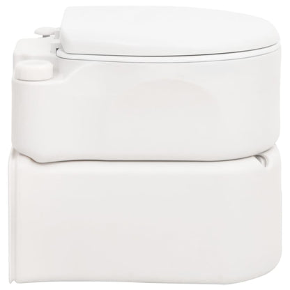 Campingtoilet geïntegreerd 24+17 L HDPE email