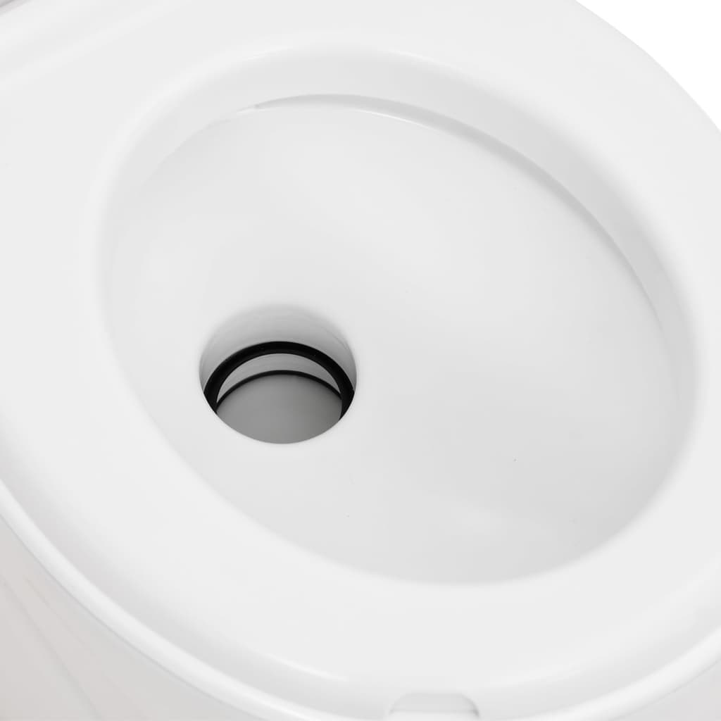 Campingtoilet geïntegreerd 24+17 L HDPE email