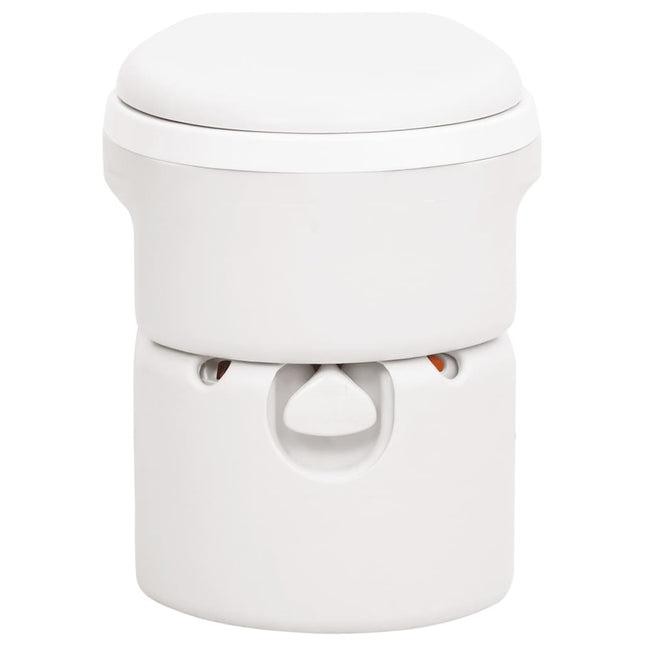 Campingtoilet Geïntegreerd 24+17 L Hdpe En Pp Wit