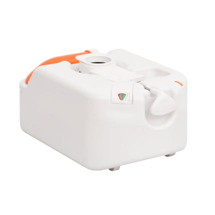 Campingtoilet Geïntegreerd 24+17 L Hdpe En Pp Wit