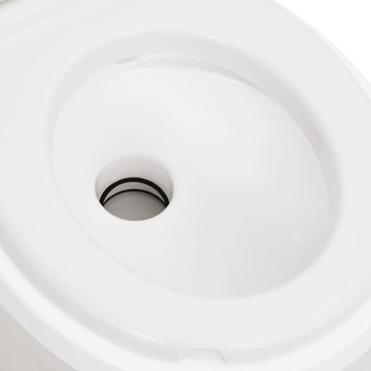Campingtoilet geïntegreerd 24+17 L HDPE en PP wit