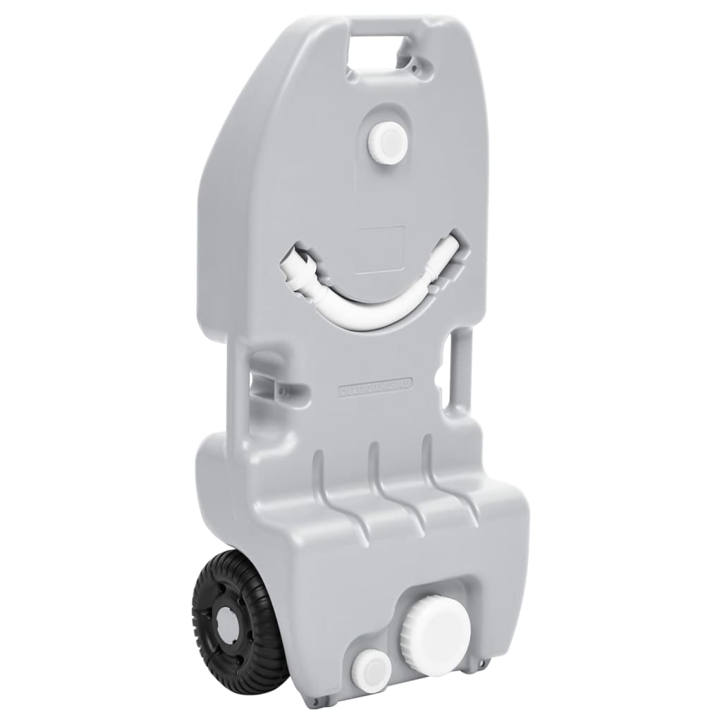 Watertank op wielen 25 L grijs