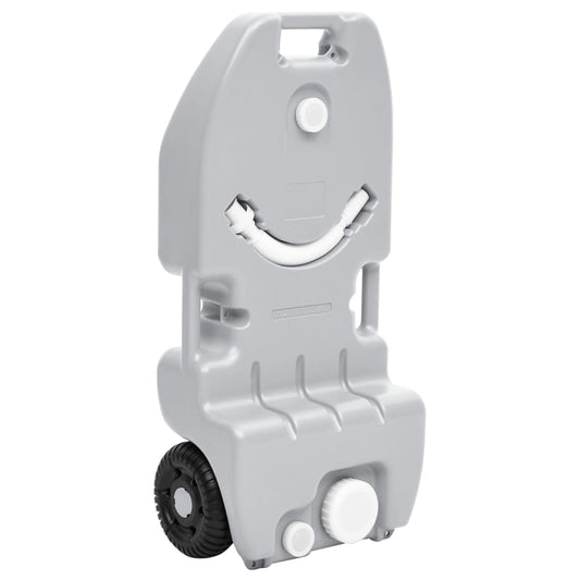 Watertank op wielen 25 L grijs