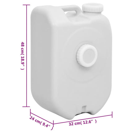 Watertank Draagbaar 24 L Grijs