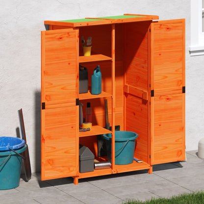 Tuinschuur 83X57X140 Cm Massief Grenenhout Kleurig