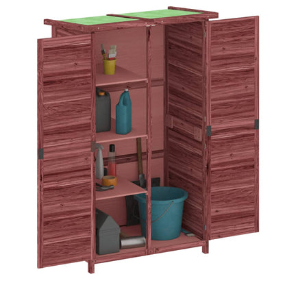 Tuinschuur 83X57X140 Cm Massief Grenenhout Kleurig