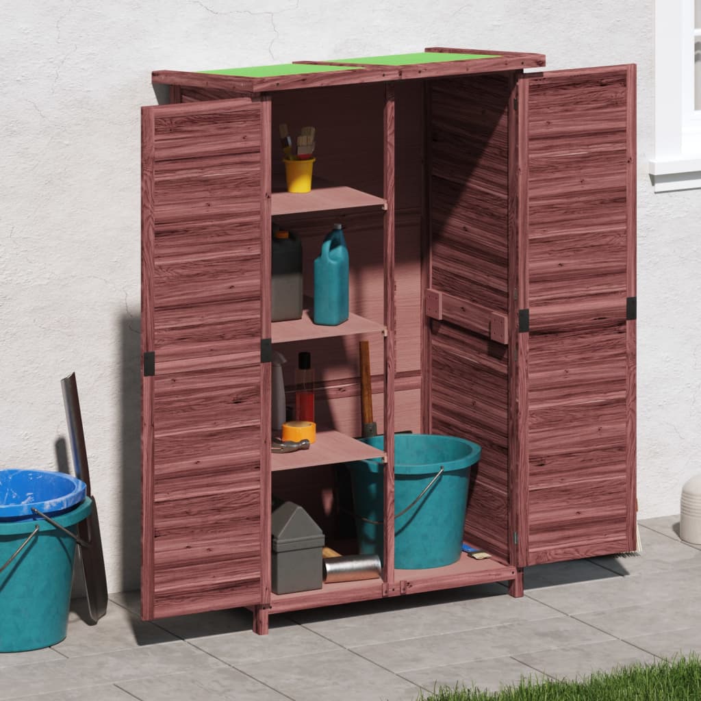Tuinschuur 83X57X140 Cm Massief Grenenhout Kleurig