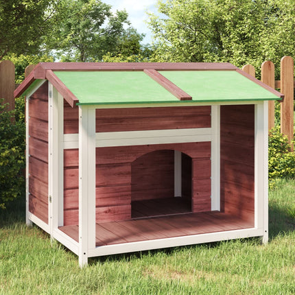 Hondenhok 96X87X80,5 Cm Massief Grenenhout