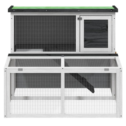 Konijnenhok 102X90X84,5 Cm Massief Grenenhout