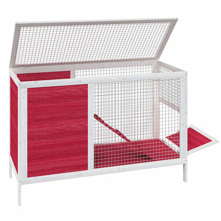 Konijnenhok 103X44X69,5 Cm Massief Grenenhout