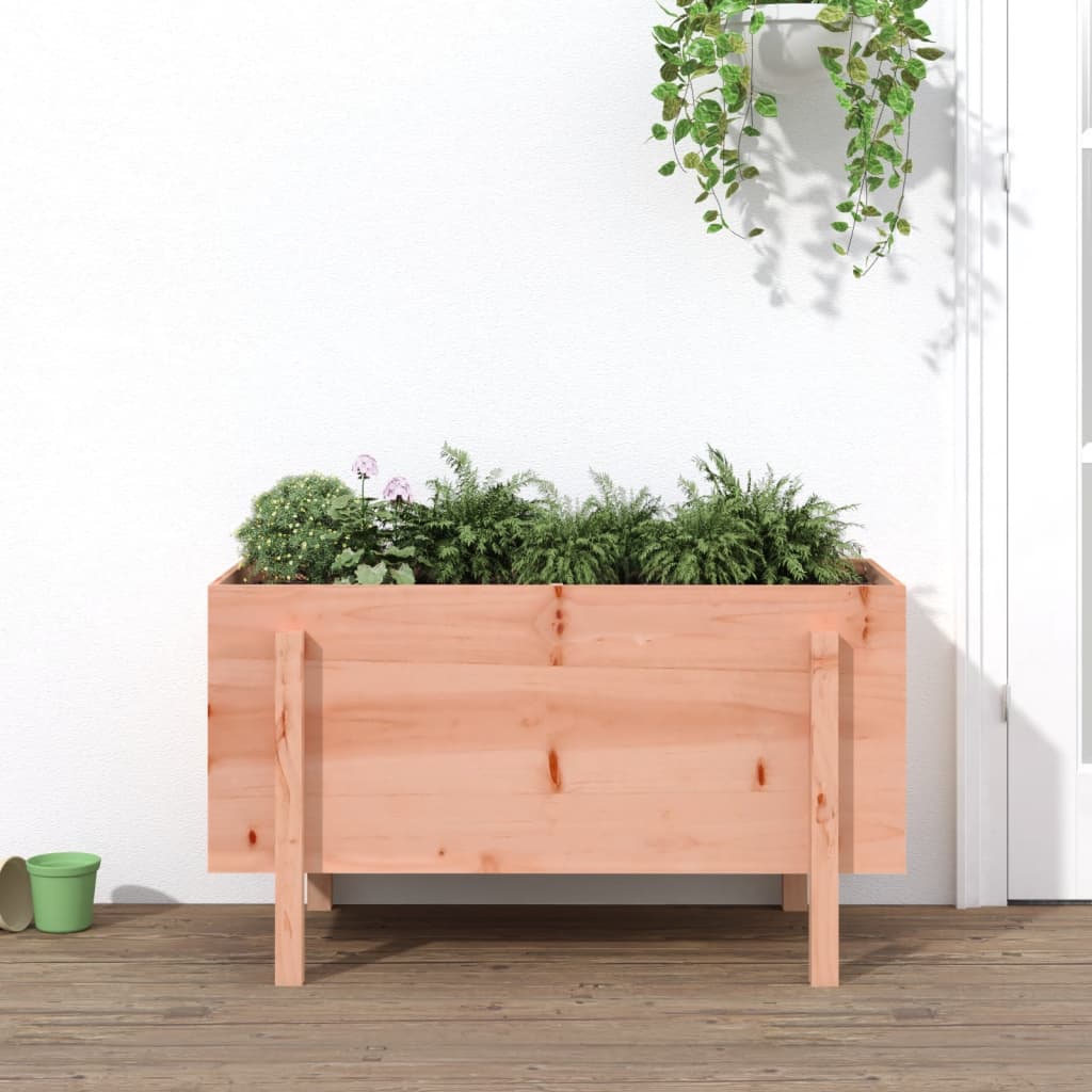 Plantenbak Massief Grenenhout Zwart