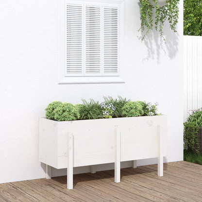 Plantenbak Massief Grenenhout Zwart