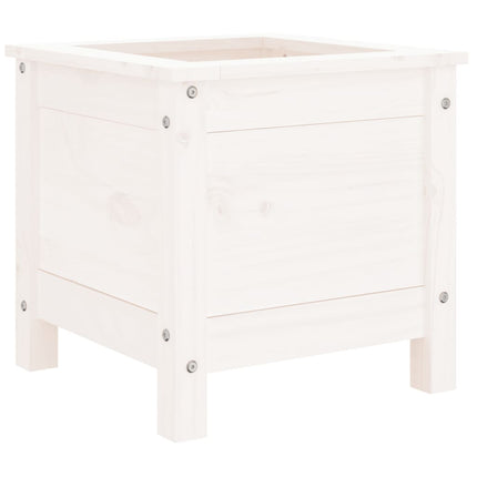 Plantenbak Massief Grenenhout Wit