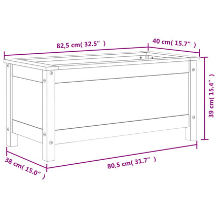 Plantenbak 82,5X40X39 Cm Massief Douglashout