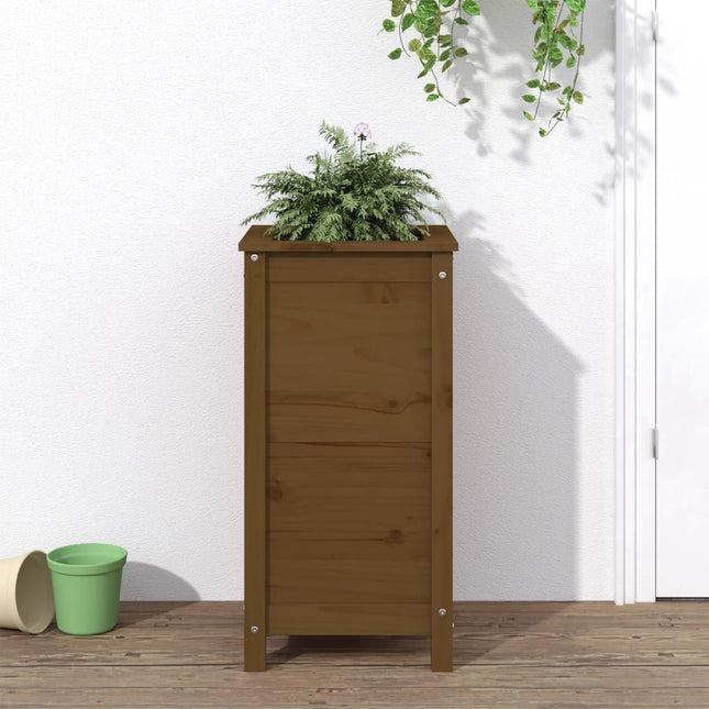 Plantenbak Massief Grenenhout Honingbruin