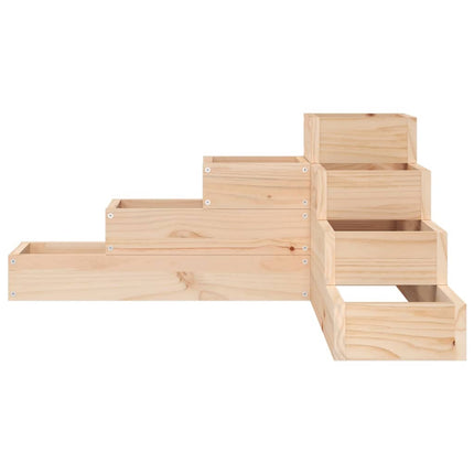 Plantenbak 4-Laags 80,5X79X36 Cm Massief Grenenhout