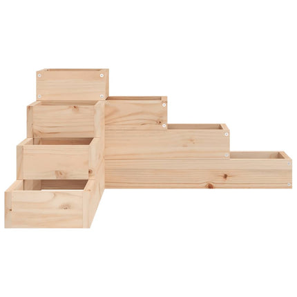 Plantenbak 4-Laags 80,5X79X36 Cm Massief Grenenhout