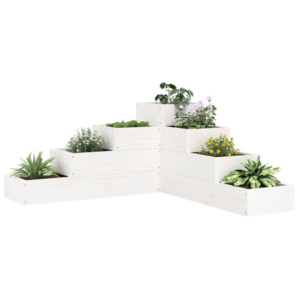 Plantenbak 4-Laags 80,5X79X36 Cm Massief Grenenhout