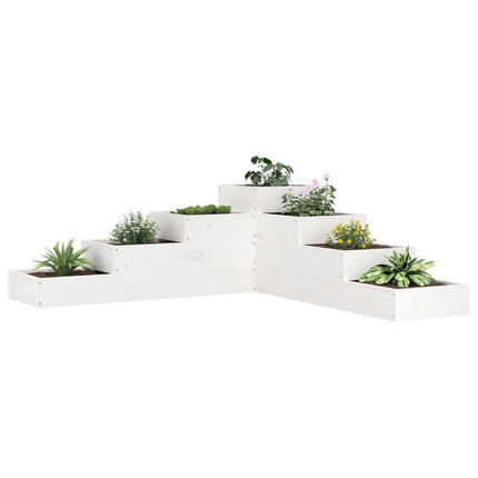 Plantenbak 4-Laags 80,5X79X36 Cm Massief Grenenhout
