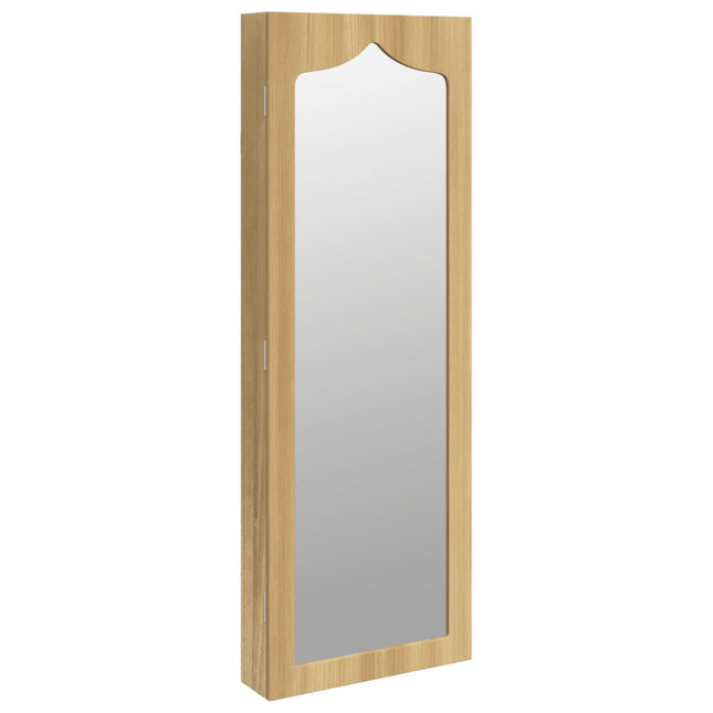 Sieradenkast Met Spiegel Wandgemonteerd 37,5X10X106 Cm